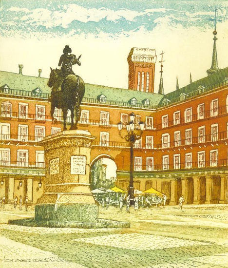 PLAZA MAYOR DE MADRID Etching Process