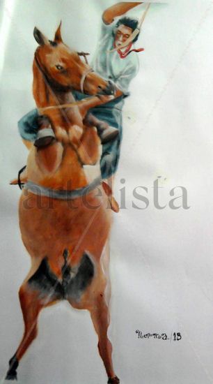 acrobata1 Acrylic Paper Figure Painting