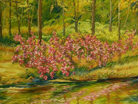 Azaleas en ciénega