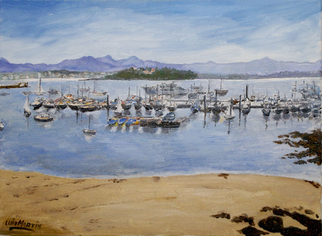 Bayona  Galicia Óleo Lienzo Marina