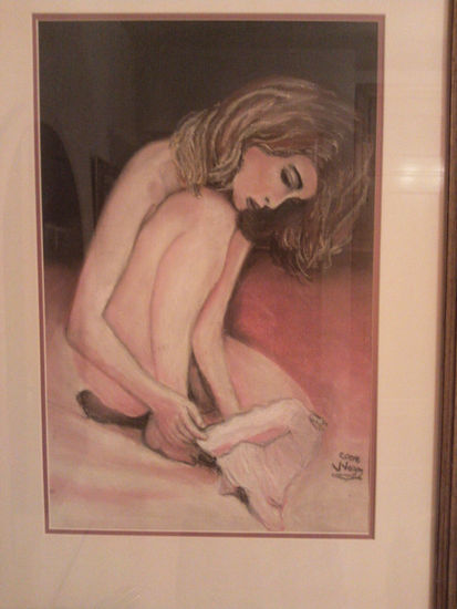 La mujer de la caracola Pastel Papel Figura