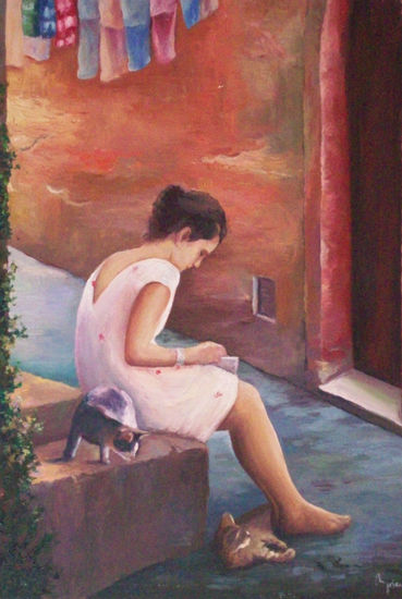 Verano Oil Canvas Figure Painting