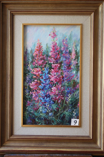 Floresta Oil Panel Floral Painting