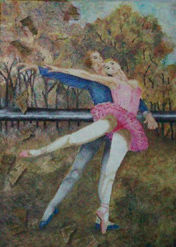 Arte en el parque Oil Canvas Figure Painting