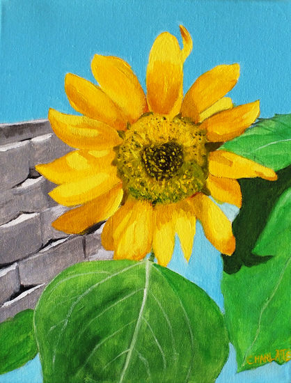 Girasol 2 Acrylic Canvas Floral Painting