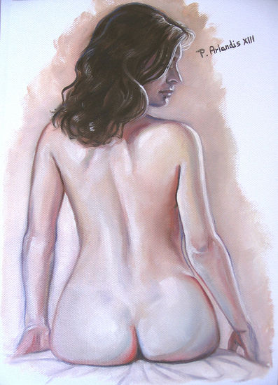 Desnudo A4 03 Oil Textile Nude Paintings