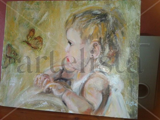 mirar a la esperanza Oil Canvas Figure Painting