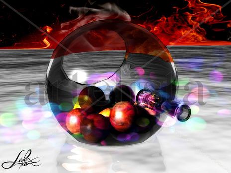 Flame glass