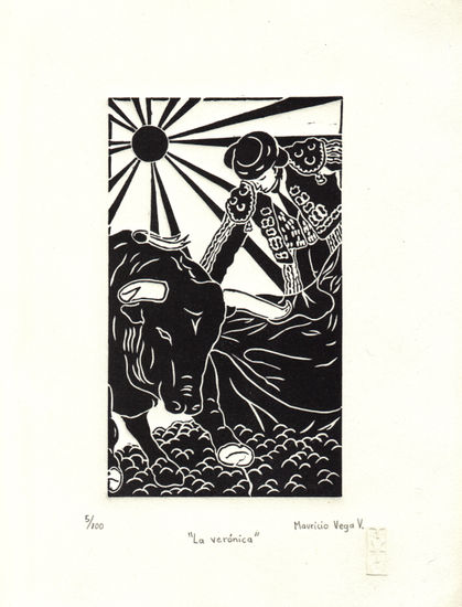 LA VERÓNICA Linocut