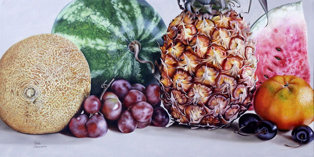 frutas tropicales 10 Oil Canvas Still Life Paintings