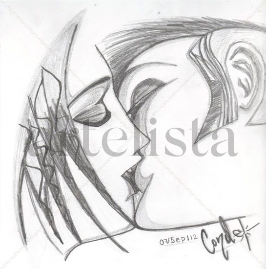 El beso magico. Pencil