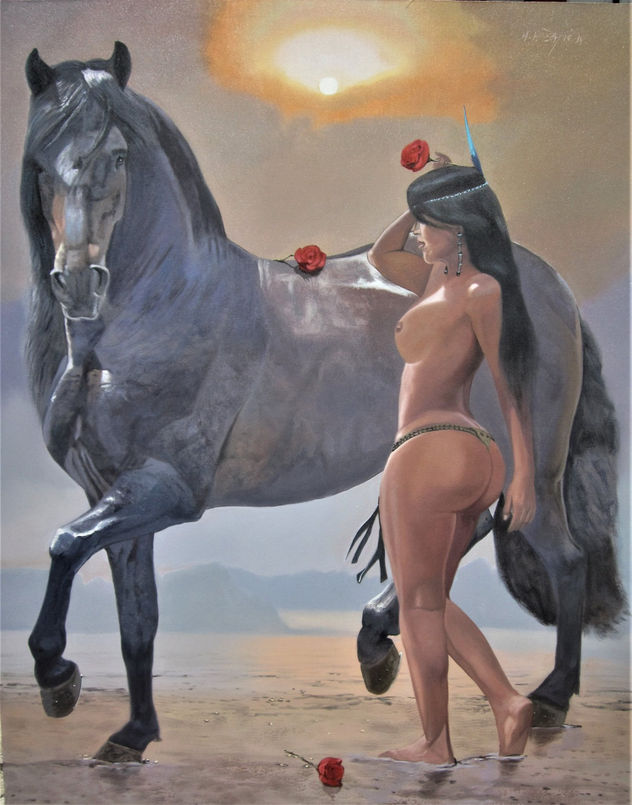 INDIA Y CABALLO