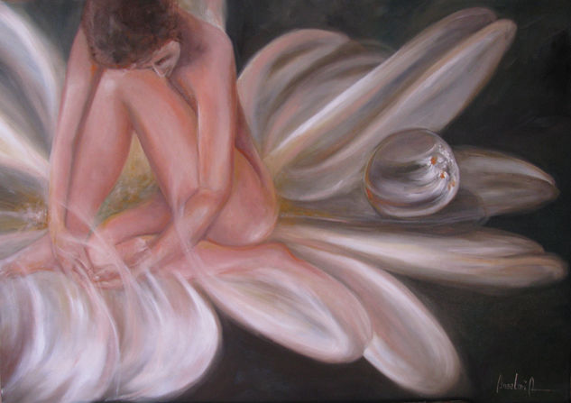 DESPERTAR A LA VIDA Oil Canvas Figure Painting