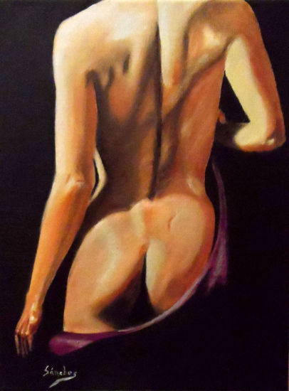 Intimidez Oil Canvas Nude Paintings