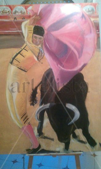 muletero Oil Canvas Figure Painting