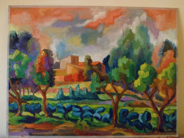 Cuadro de estilo "fauve" de 49x37 cm