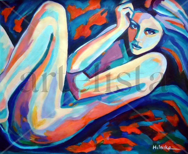 Inner urge Acrylic Canvas Figure Painting