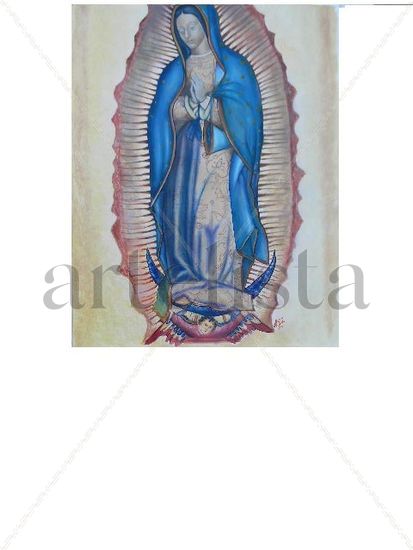 Virgen de Guadalupe Oil Canvas Others