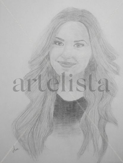 Demi Lovato Charcoal