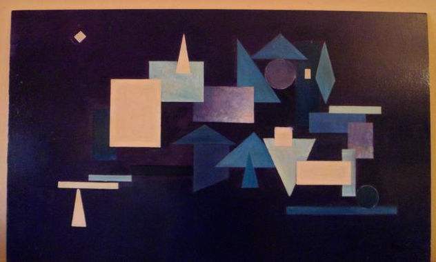 Cuadro al estilo PGP sobre tabla de 73x44 cm