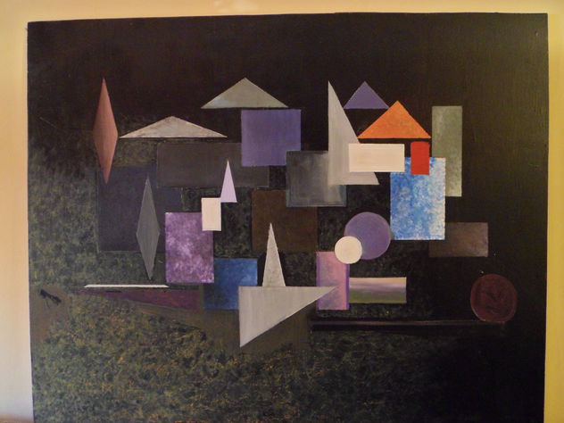 Cuadro al estilo PGP sobre tabla de 100x80 cm