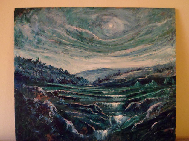 Cuadro al estilo realista sobre tabla de 55x46 cm