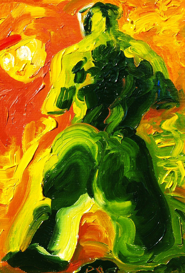 Dancing with a ghost (Triptych, right)