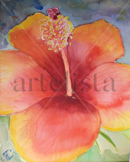 TULIPAN Watercolour Paper Floral Painting