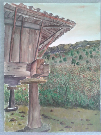 Paisaje Asturiano Watercolour Paper Landscaping