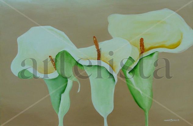 Jarros Acrylic Textile Floral Painting