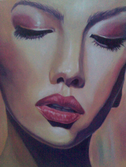 Close-up II Oil Canvas Portrait