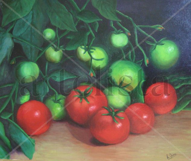 Los tomates del huerto Oil Canvas Still Life Paintings