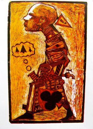 El caminante Woodcut