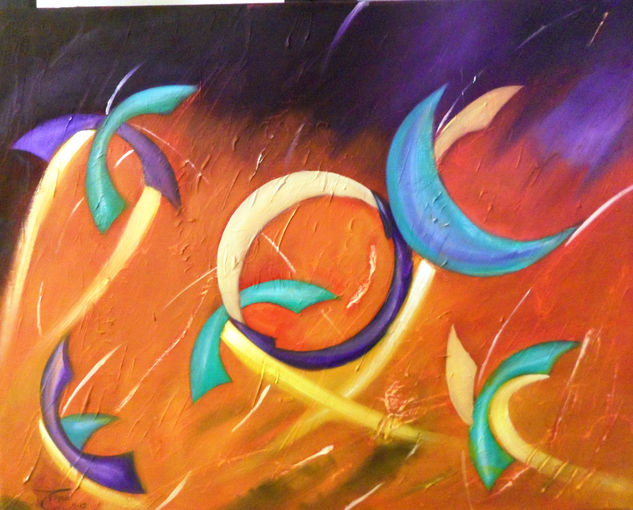 nocturna la luna Oil Canvas Others