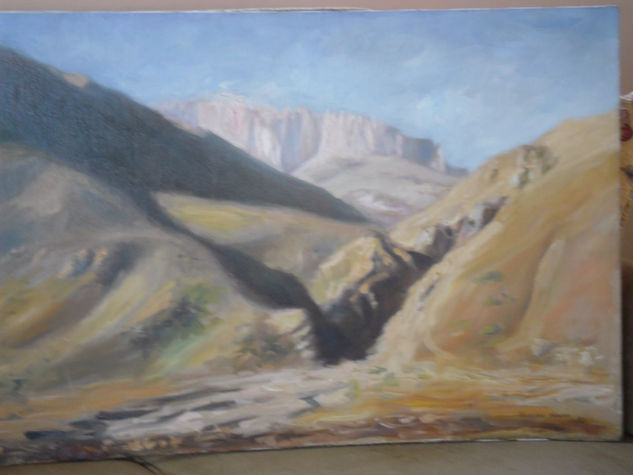 Camino a Mendoza Oil Canvas Landscaping