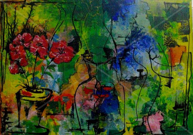 Primavera Acrylic Canvas Floral Painting