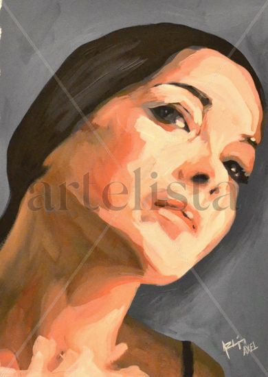 mirada Oil Card Figure Painting