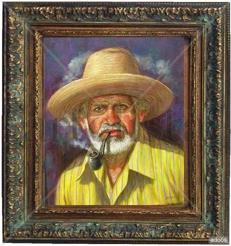 viejo cibaeño Oil Canvas Figure Painting