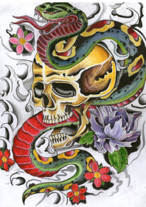 Serpientes y calaveras