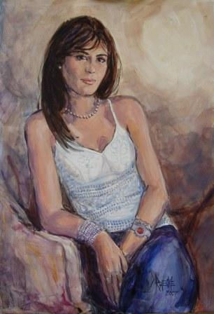 Bella Gacela Acrylic Others Portrait