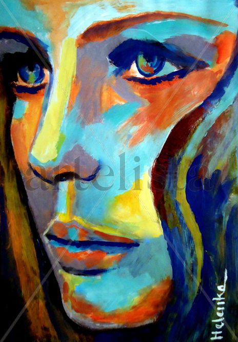 Between herself and...