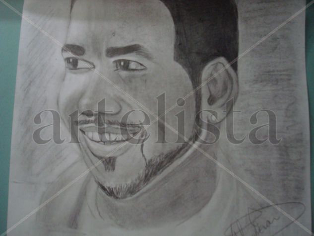 RETRATO DE ROMEO SANTOS Pencil