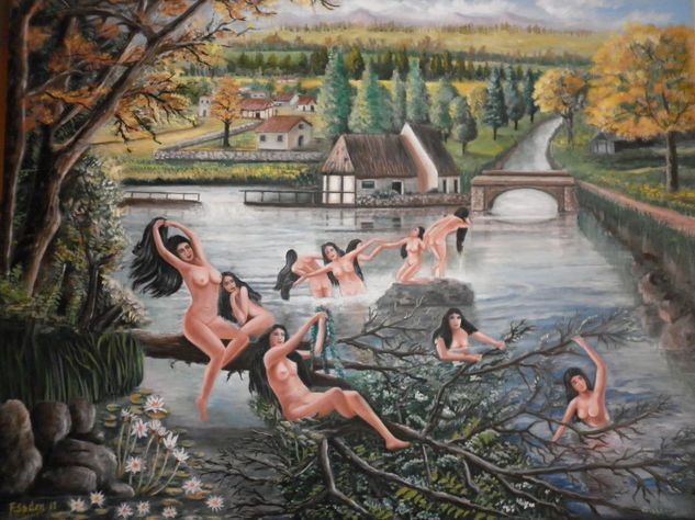 Naturaleza desnuda. Óleo Lienzo Paisaje