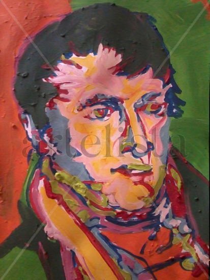 Manuel Belgrano. Media Mixta Papel Retrato