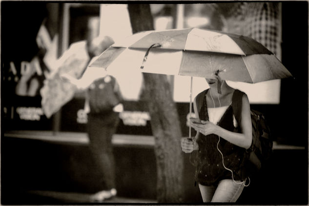 Umbrella... NY... Conceptual/Abstract Black and White (Digital)