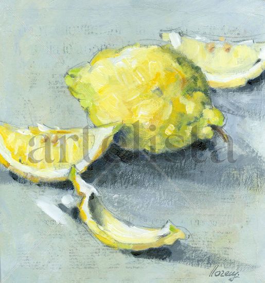 Limones Acrylic Card Still Life Paintings