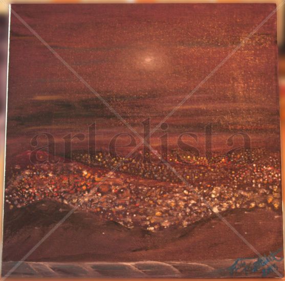 Noches de Carretera Oil Canvas Landscaping