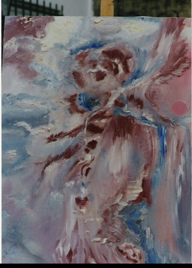 PINTURA DEL ESPIRITU DE OSO BLANCO Y EL CISNE EMPLUMADO