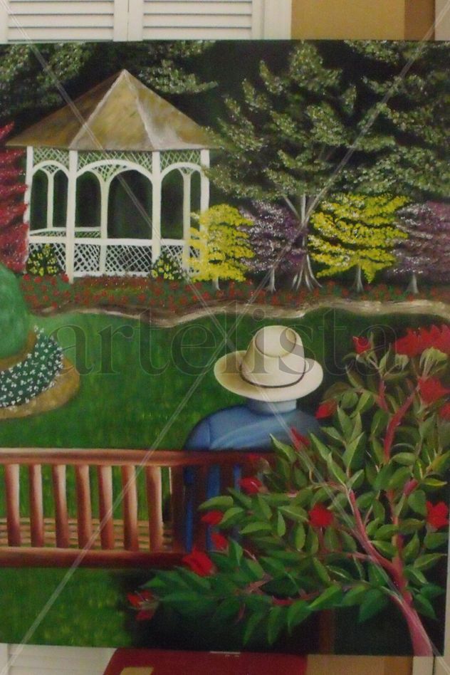 EL VIEJO EN EL JARDIN
