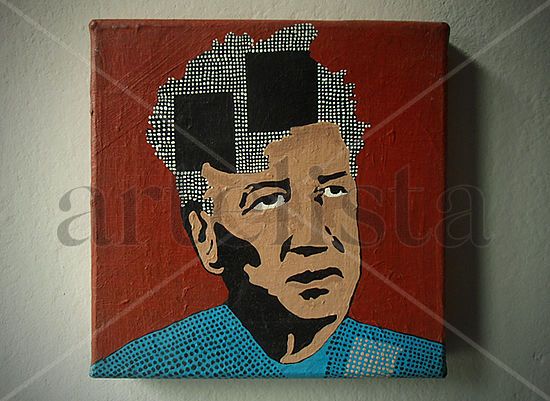 David Lynch Acrylic Canvas Figure Painting